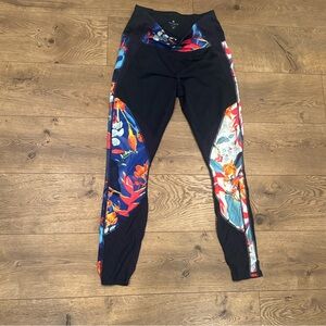 Athleta tropical mesh  leggings.